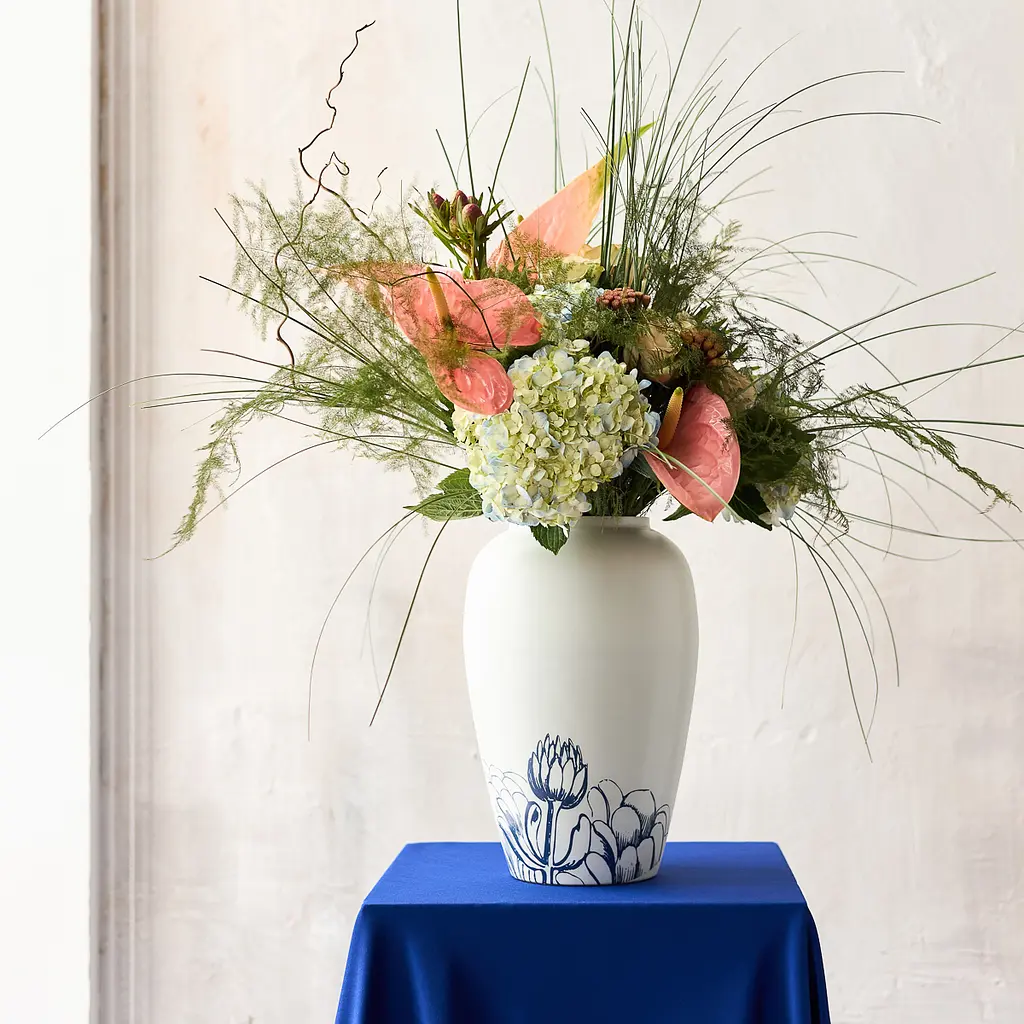 Ваза MBM HOME Элизиум железная принт золотой 230х230х350 мм (VB-01 PRINT/GOLD) - фото 8