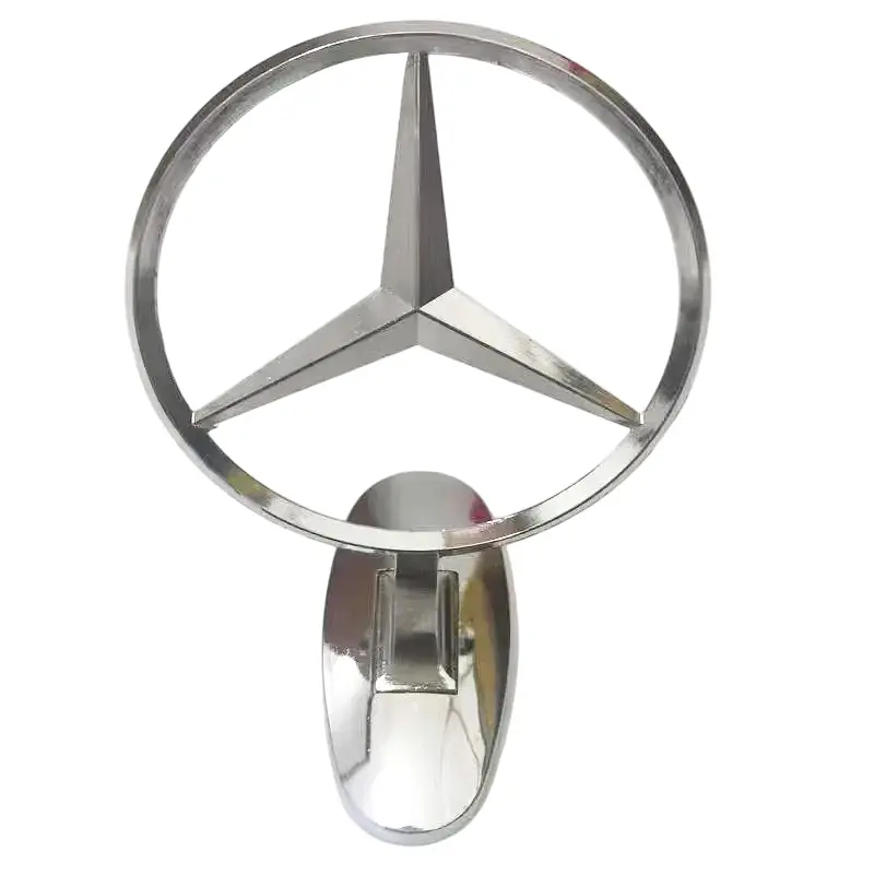 Емблема приціл на капот Mercedes-Benz 75 мм Хром сплав на скотчі - фото 5