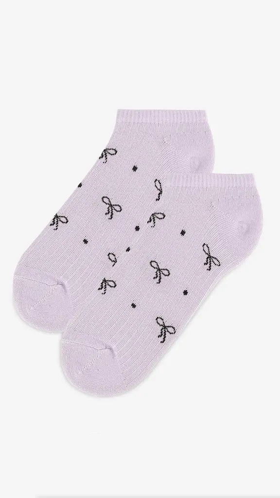 Шкарпетки для дівчинки Premier Socks Бантики 22-24 Бузковий (4820203375066) - фото 2