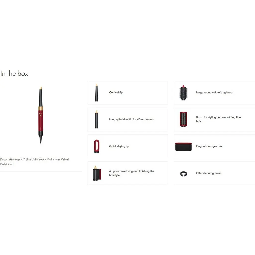 Фен-стайлер Dyson Airwrap Multi-Styler and Dryer Straight to Wavy Velvet Red/Gold (596926-01) [126832] - фото 4