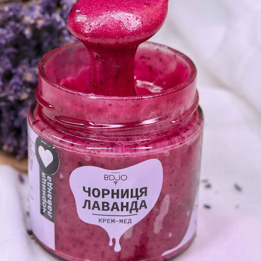 Мед BDJO Чорниця-лаванда 550 г - фото 3