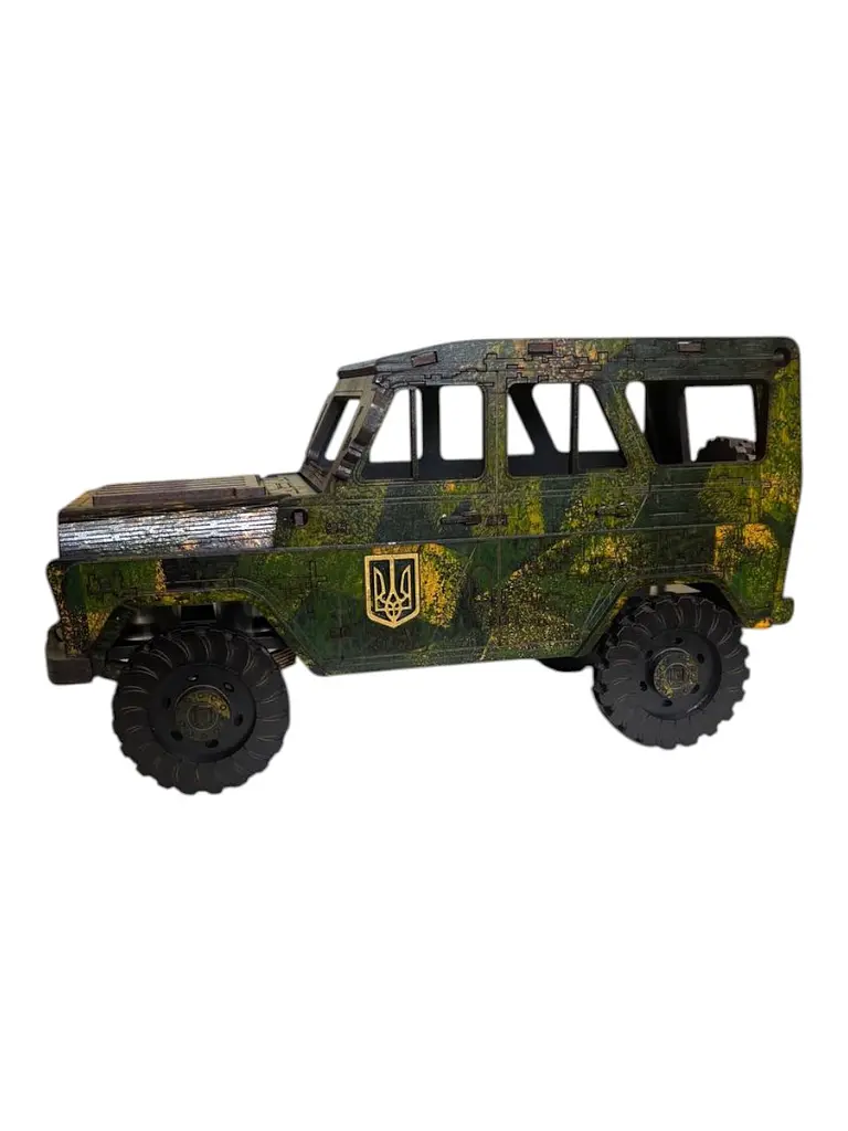 Подарунковий Міні Бар машина Козак 33x18x16.5 см 4 чарки - фото 4