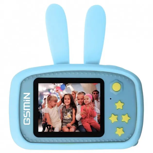 Дитячий фотоапарат Зайчик Baby Photo Camera Rabbit ∙ Дитяча фото відео камера ∙ Таймер ∙ Вбудовані режими з масками та стікерами - фото 4