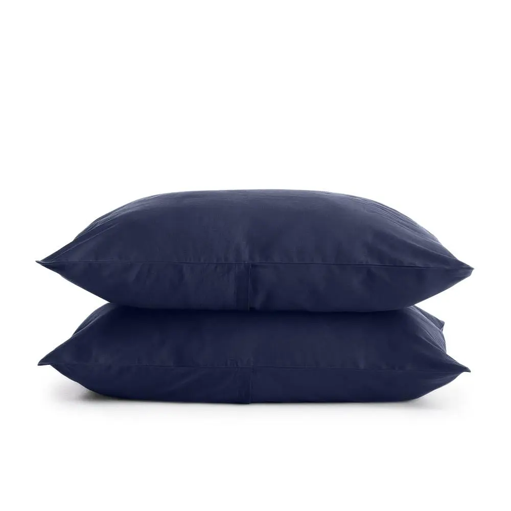 Комплект постільної білизни Cosas євро сатин DARK BLUE CS10 200 x 220 см (Сатин_Синий_ЧернаяП_200) - фото 3