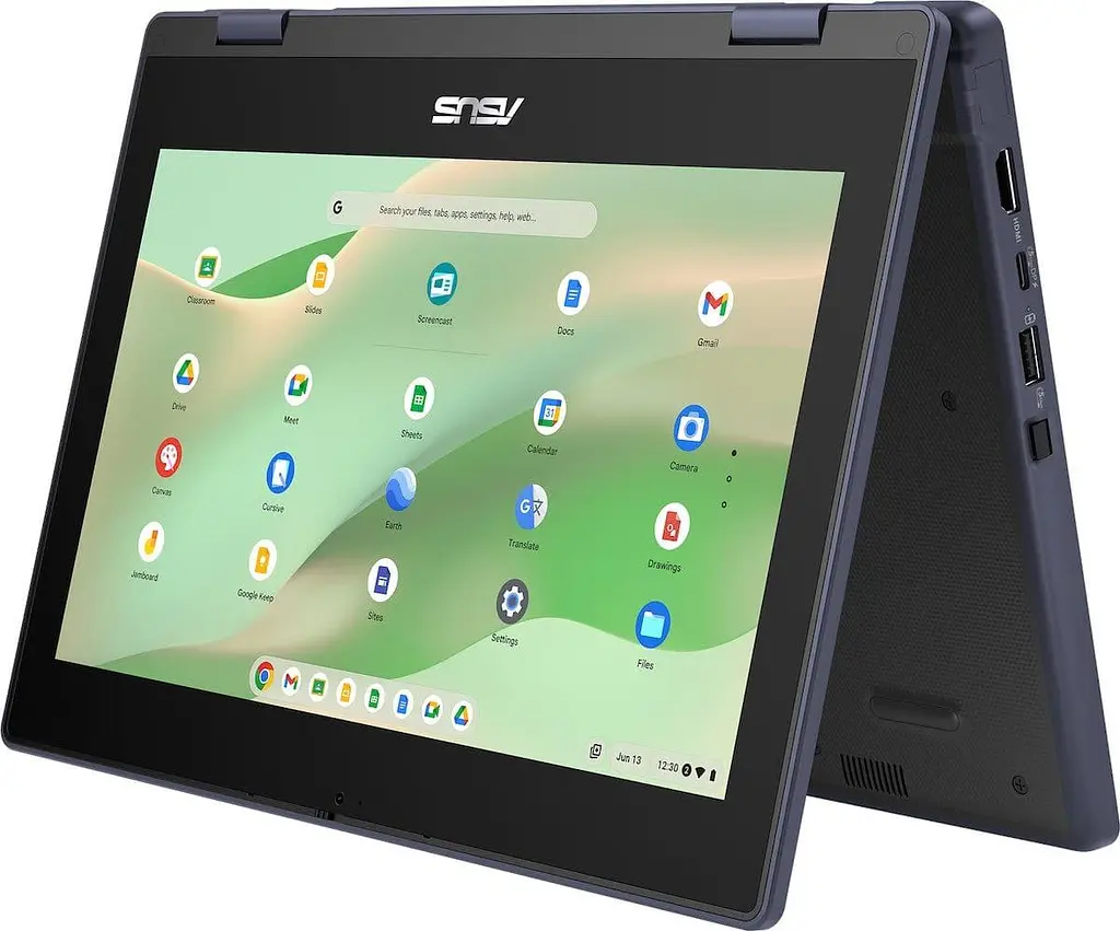 Ноутбук ASUS Chromebook CZ11 Flip CZ1104FM2A (11.6 HD, MediaTek Kompanio 520, 8 GB, 64 SSD, ARM Mali-G52 MC2, ChromeOS) Mineral Grey (90NX07V1-M00900) - фото 6