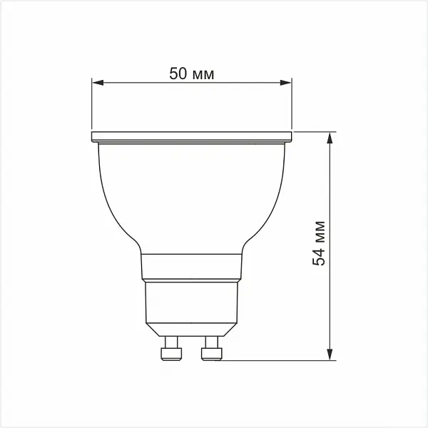 LED лампа VIDEX MR16еD 6W GU10 4100K дімерна - фото 3