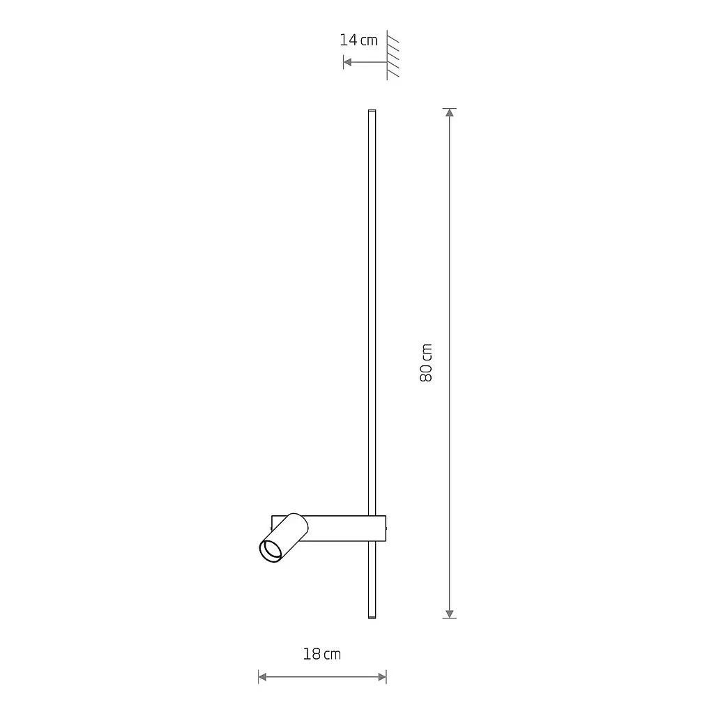 Настенный светильник, бра Nowodvorski 11426 Easy Right LED|GU10 MR11 11|10W 3000K 380Lm IP20 черный - фото 11