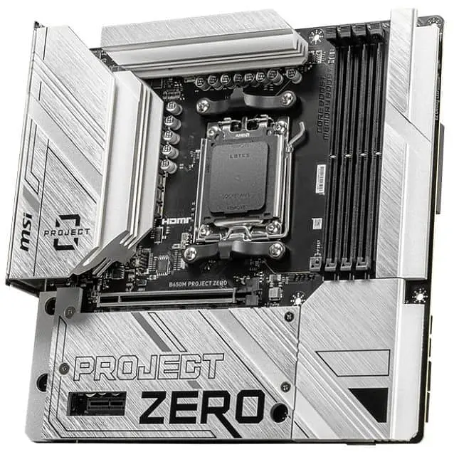 Материнська плата MSI B650M PROJECT ZERO (B650M PROJECT ZERO) (Socket AM5, AMD B650, Micro-ATX) - фото 2