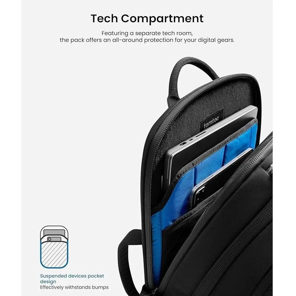 Рюкзак Tomtoc UrbanEX-T65M1 Laptop Backpack Black 17.3 Inch/30L T65M1D1 - фото 5