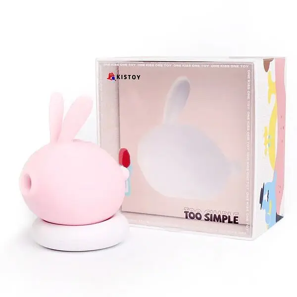Вакуумний кліторальний стимулятор з вібрацією KISTOY Too Simple Pink KisToy SO8715 97279 - фото 2