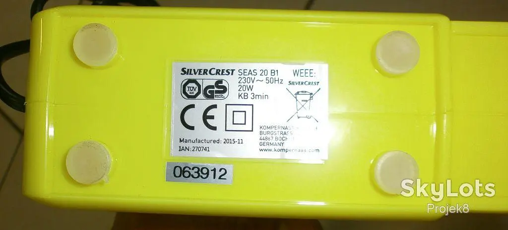 Стругачка для ножів Silver Crest SEAS 20 B1 yellow - фото 2