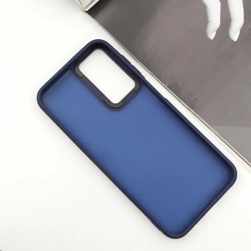 Чохол TPU+PC Lyon Frosted для Samsung Galaxy A24 4G Navy Blue - фото 3