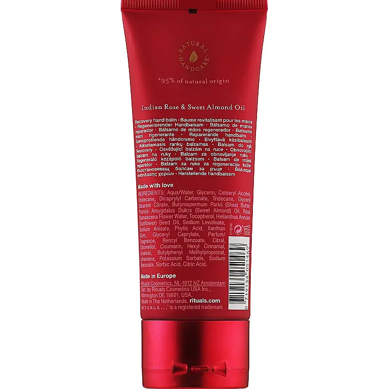 Восстанавливающий бальзам для рук Rituals The Ritual of Ayurveda Recovery Hand Balm с ароматом миндаля и индийской розы 70 мл - фото 2