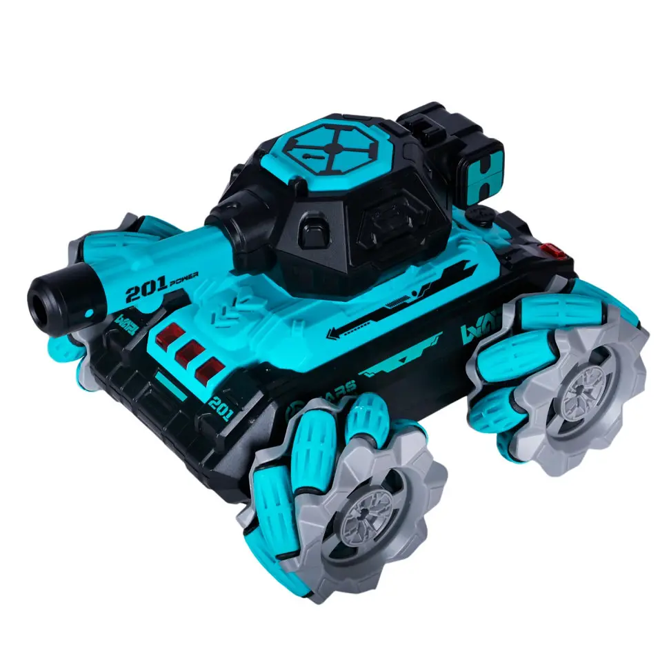 Танк на радіокеруванні KT907A(Turquoise) стріляє гелем, звук, світло - фото 1