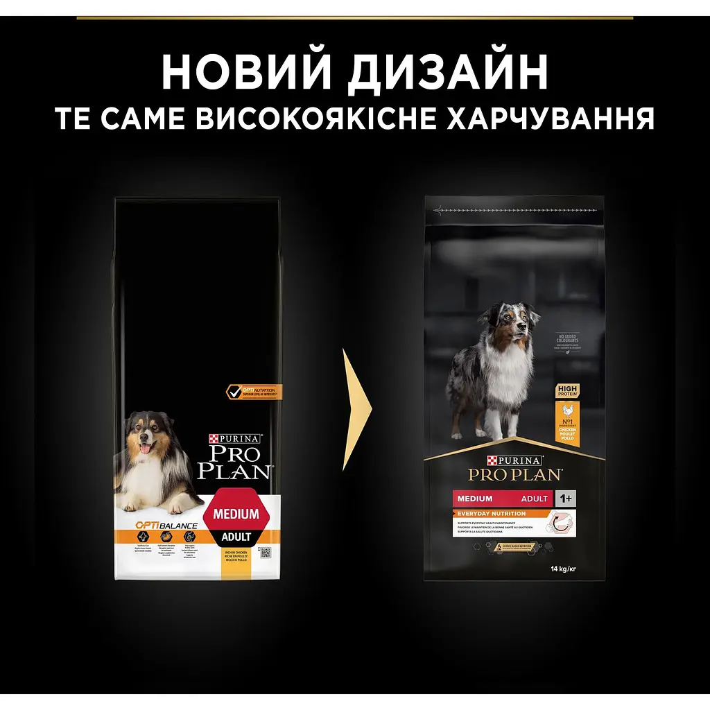 Сухий корм Purina Pro Plan Medium Adult 1+ Everyday Nutrion для дорослих собак середніх порід з куркою 14 кг (12375801) - фото 11