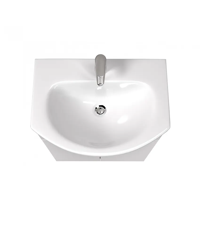 Тумба Мойдодир Tetris White 60 з умивальником Runa 60 Білий - фото 3