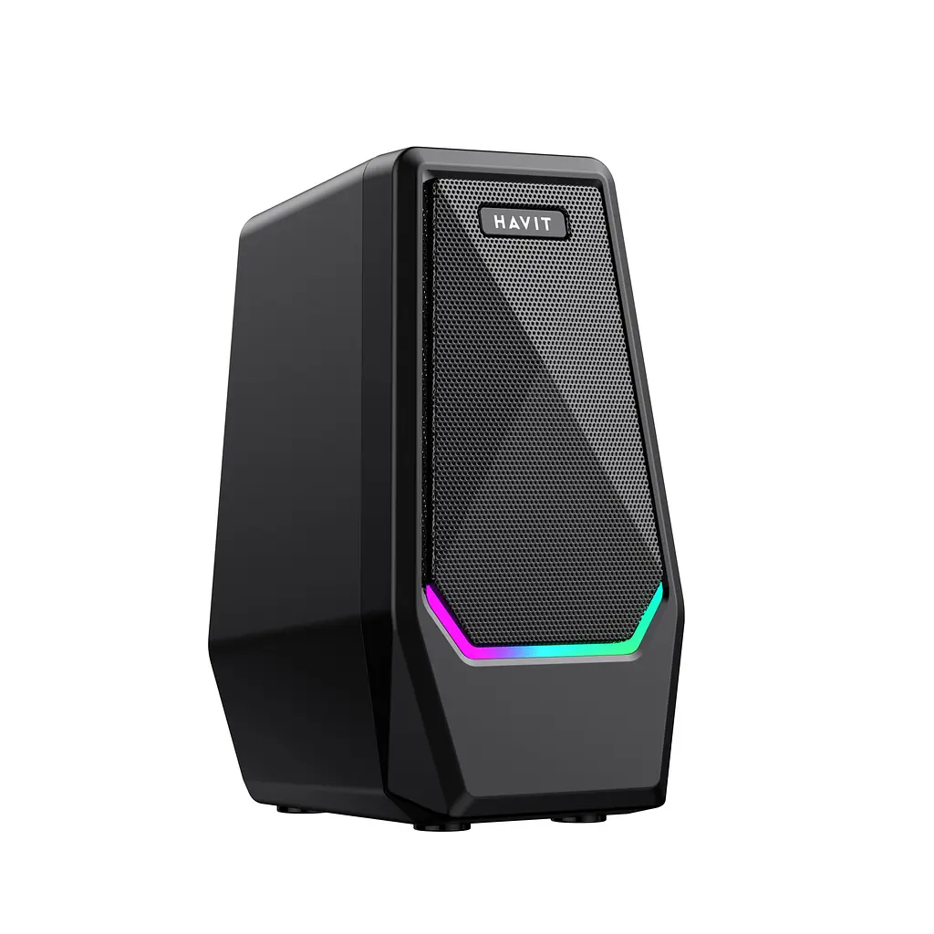 Стерео колонки HAVIT SK768 USB 10W RGB Black HAVIT (28644-000) - фото 6