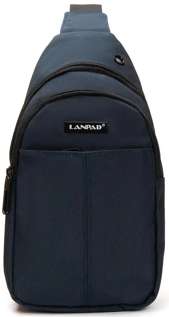 Сумка чоловіча LANPAD через плече 17х30х9 см Синій (LAN83030 blue) - фото 3