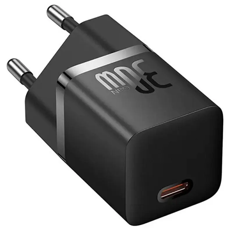 Мережевий зарядний пристрій Baseus GaN5 Fast Charger Xiaomini 1C 30W EU CCGN070401 Black - фото 2