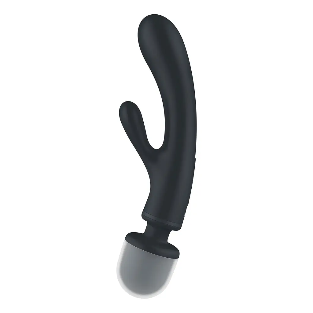 Вібратор-кролик з вібромасажером Satisfyer Triple Lover Grey, 3 мотори - фото 2