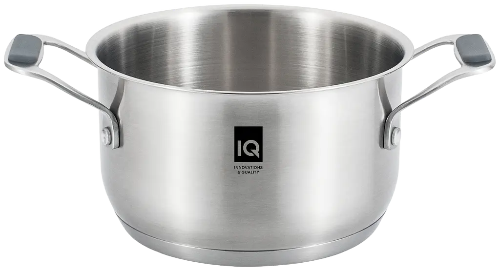 Кастрюля IQ Be Brave нержавеющая сталь 5.5 л с крышкой 24 см (IQ-2052-24) - фото 2