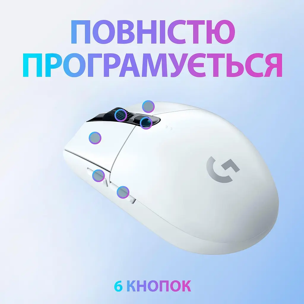 Бездротова миша Logitech G305 Lightspeed Wireless White (910-005291) - фото 6
