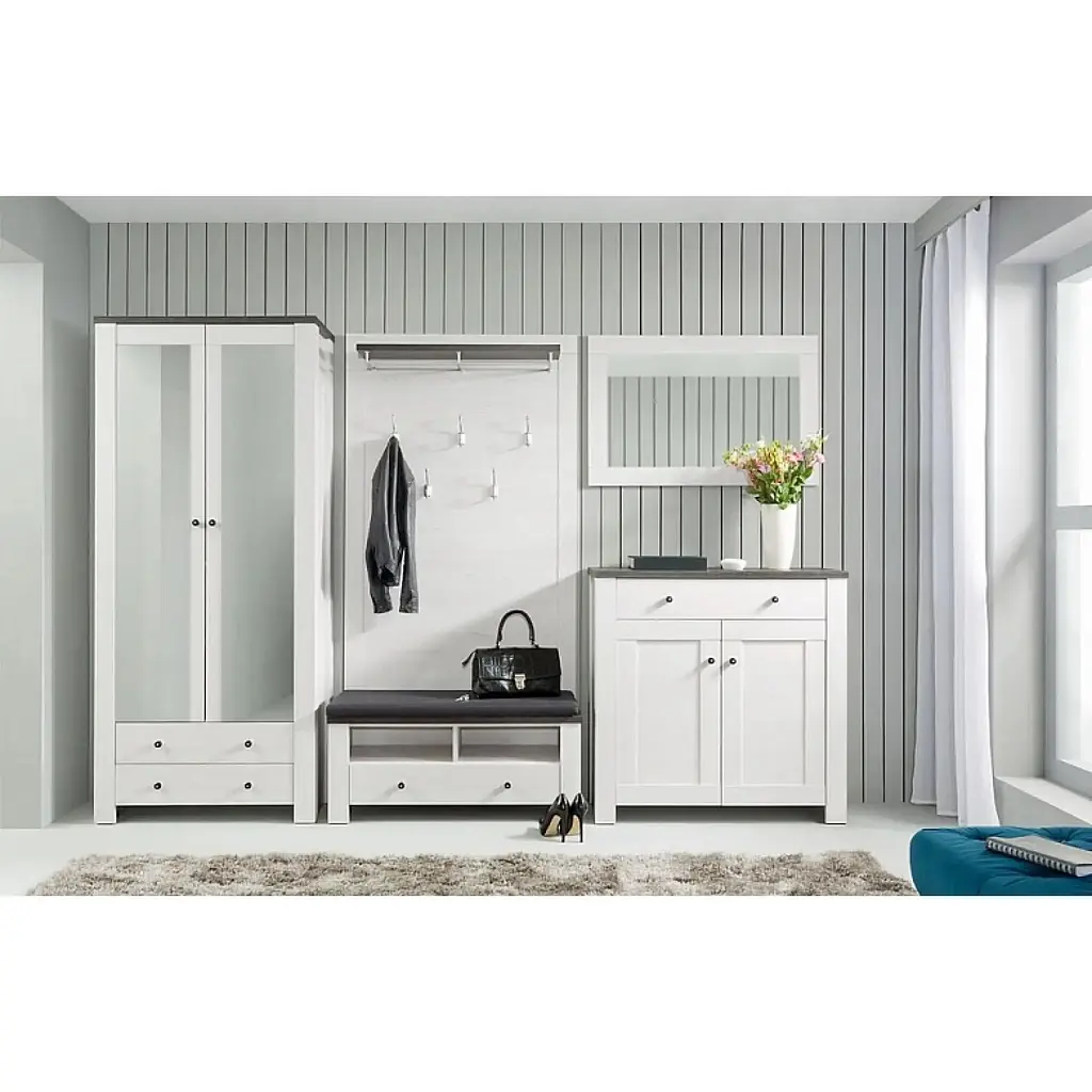 Вешалка настенная ВМК Антверпен II 16/10 Ясень снежный/Дуб мореной (GRB-1666) - фото 3