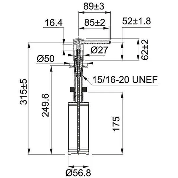 Дозатор для кухонной мойки Franke Comfort 119.0578.750 - фото 2