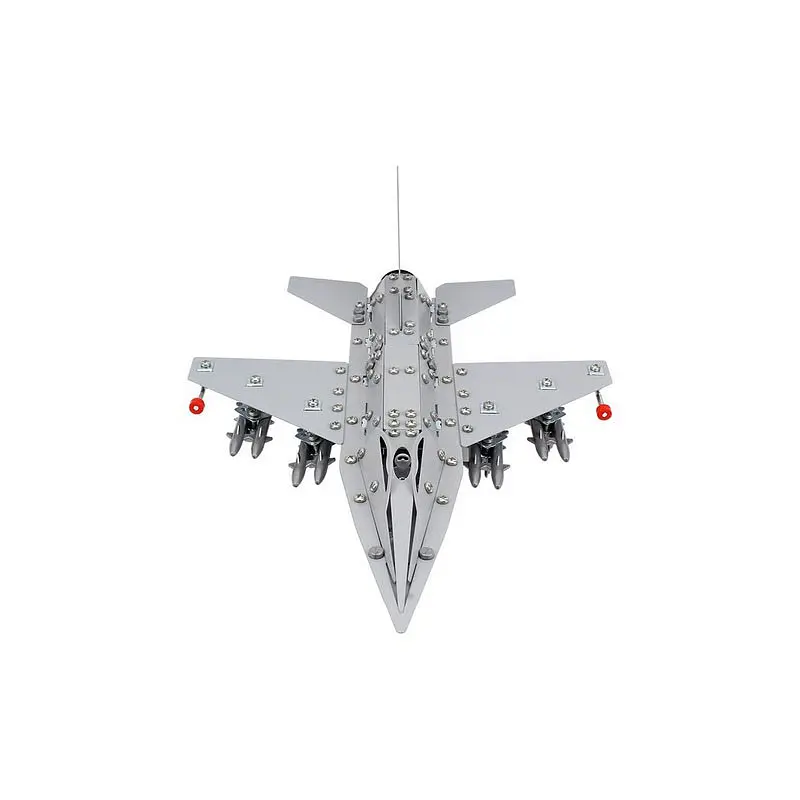 Дитячий металевий конструктор Винищувач F16 ТехноК 9598TXK 430 деталей - фото 3