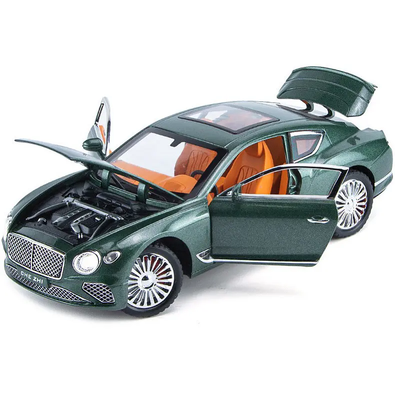 Колекційна металева модель спорткара АвтоЕксперт Bentley Continental GT з інерцією, світлом та звуком 1:24 - фото 4