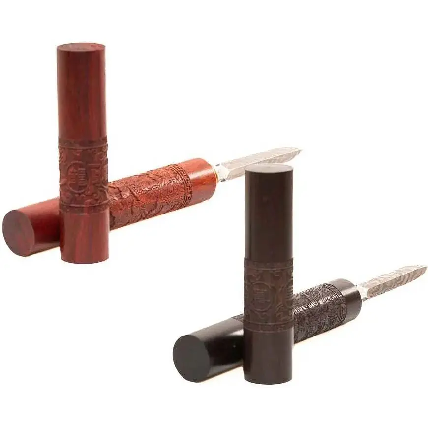 Шило для Пу Эра різблене Фенікс та Дракон Чорний - фото 6