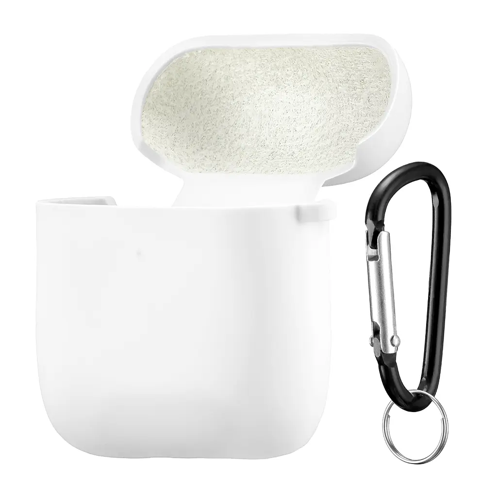 Чохол Silicone Case 2,5mm with microfiber for AirPods 1/2 White