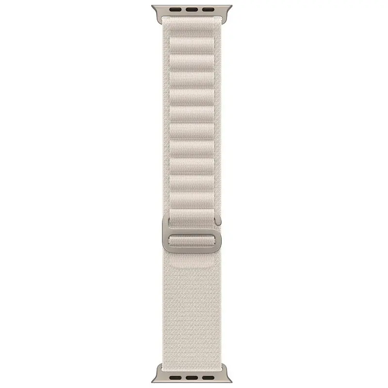 Ремінець Alpine Loop для Apple Watch 42(ser.1-3)/44/45/46/49mm (m/l) Сірий / Starlight - фото 4