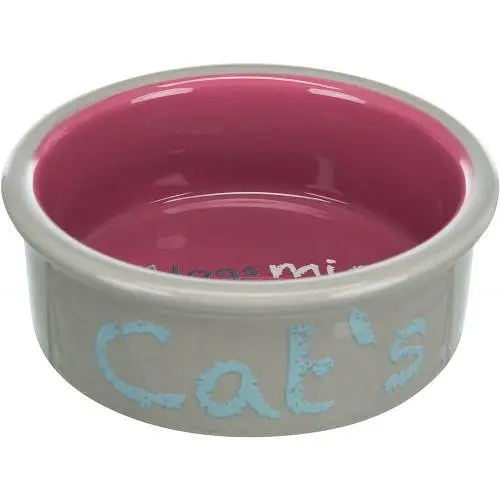 Миска Trixie для котів подвійна на металевій підставці керамічна 12 см 2х300 мл - фото 3