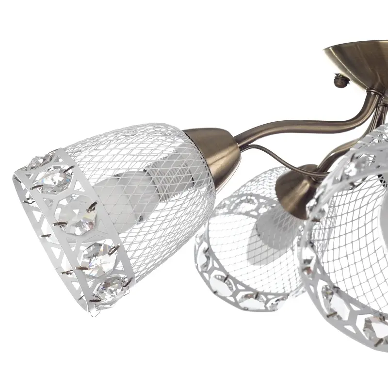 Люстра потолочная Brille классическая E14 40W BZ (BKL-584C/5) - фото 2