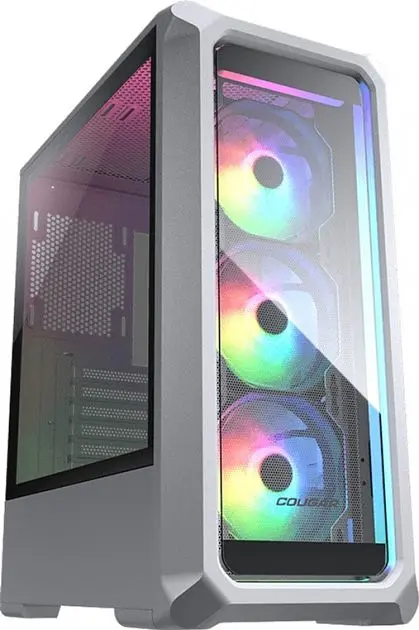Корпус Cougar Archon 2 Mesh RGB White, без БЖ, Mid Tower, ATX/Micro ATX/Mini ITX, 1xUSB 2.0, 2xUSB 3.0, 3x120 мм ARGB Fan, скляне вікно - фото 2