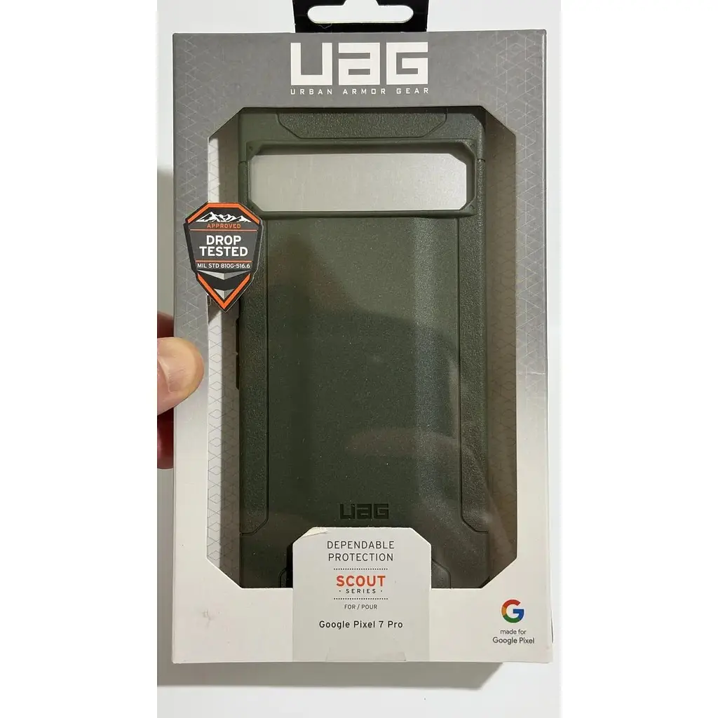 Оригинальный противоударный чехол UAG Scout для Google Pixel 7 Pro (6.7") Olive Drab (614002117272) - фото 2