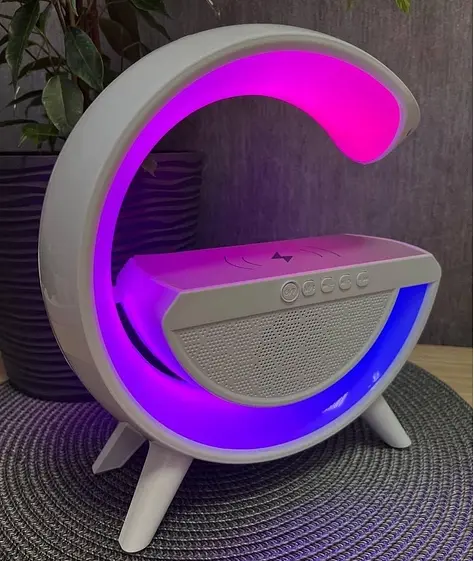Бездротова портативна колонка з підсвічуванням Bluetooth 5.2, Wireless Charging, акумулятор, TF Card, USB Type-C - фото 3