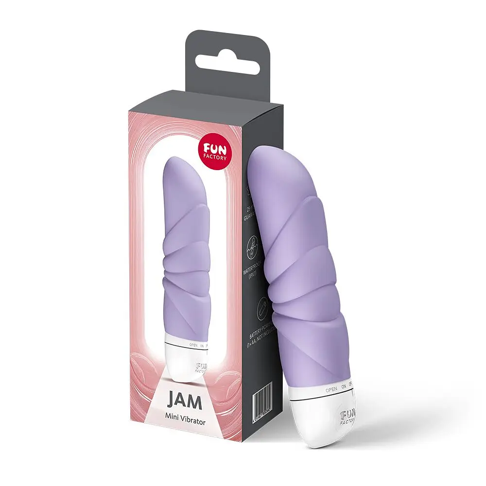 Мінівібратор Fun Factory JAM Purple, підходить для клітора, рельєфний - фото 3