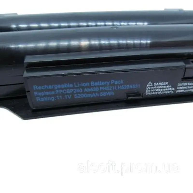 Акумулятор до ноутбука AlSoft Fujitsu LifeBook A530 FPCBP250 5200mAh 6cell 11.1V Li-ion (A41689) - фото 3