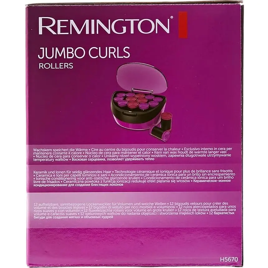 Термобігуді Remington Jumbo Curls H5670 рожеві 12 шт. - фото 5