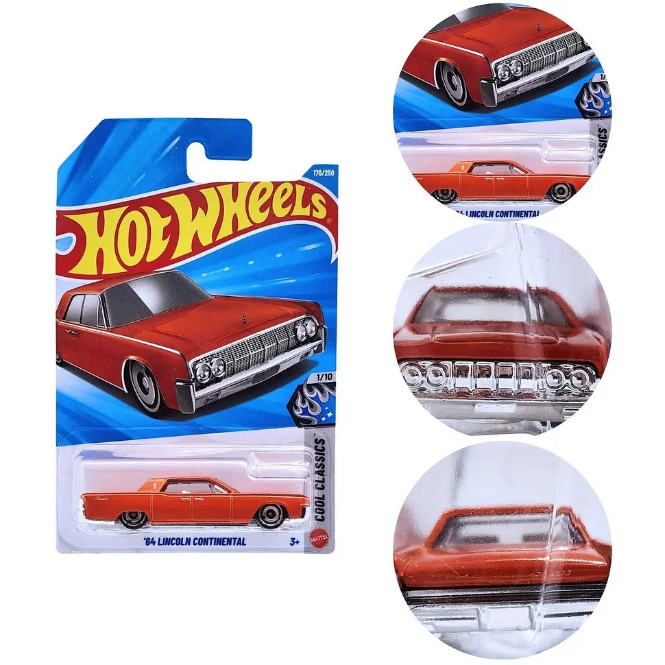 Базова машинка Hot Wheels Cool Classics '64 Lincoln Continental червона (5785) JJK14 - фото 2