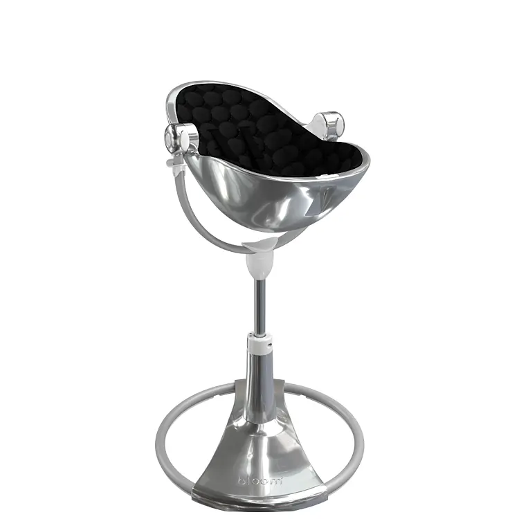 Стульчик для кормления Bloom Fresco Silver/Midnight black (E10535-S\U10543-MB) - фото 5