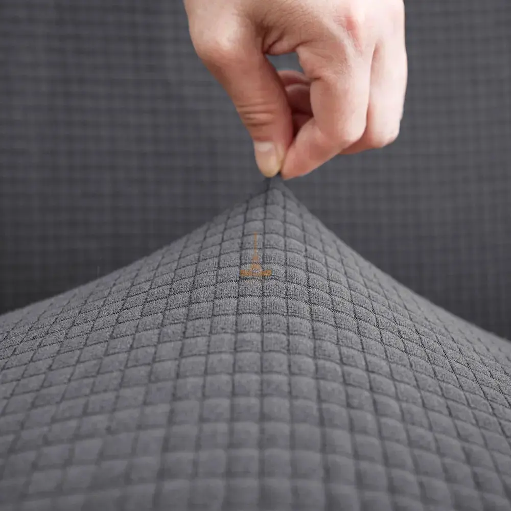 Чохол Love You Corn Fleece на диван 4-місний сірий (81197) - фото 3