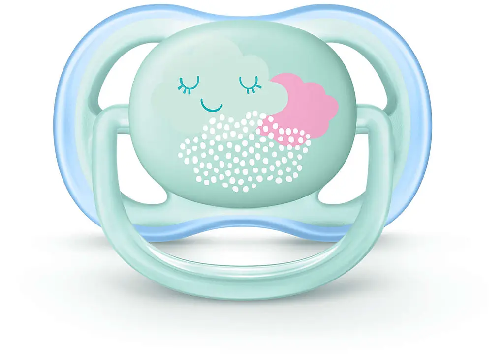 Пустышка Philips Avent Ultra Air с декором, 0-6 мес, 2 шт. (SCF343/20) - фото 3