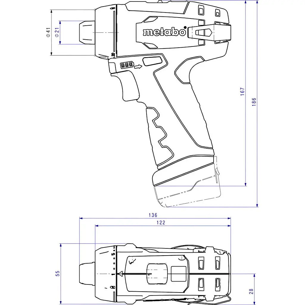 Дриль-шуруповерт Metabo PowerMaxx BS Basic (600984000) [135539] - фото 5