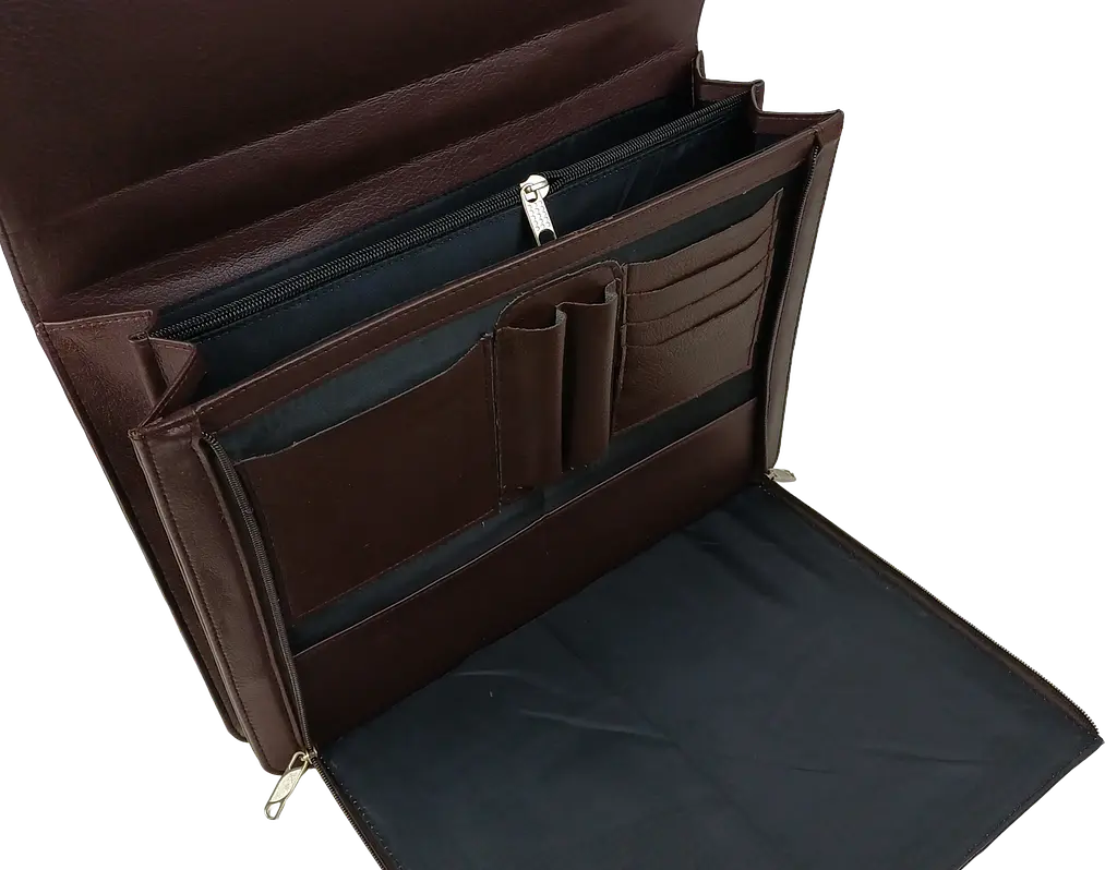 Портфель чоловічий Exclusive Еко-шкіра Коричневий (714000 brown) - фото 8
