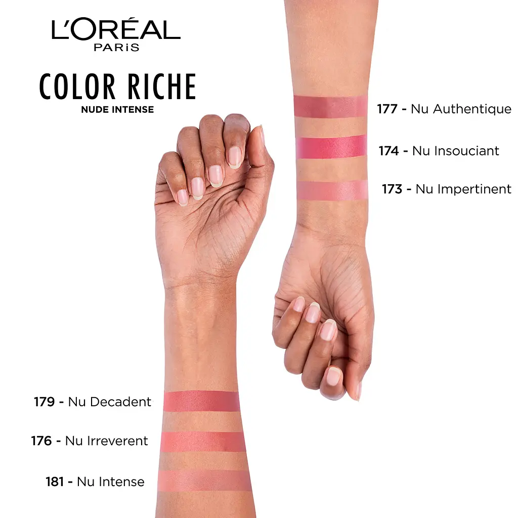 Помада для губ L'Oreal Paris Color Riche Nude Intense відтінок 173 Nu Impertinent 28 г (AA207400) - фото 4