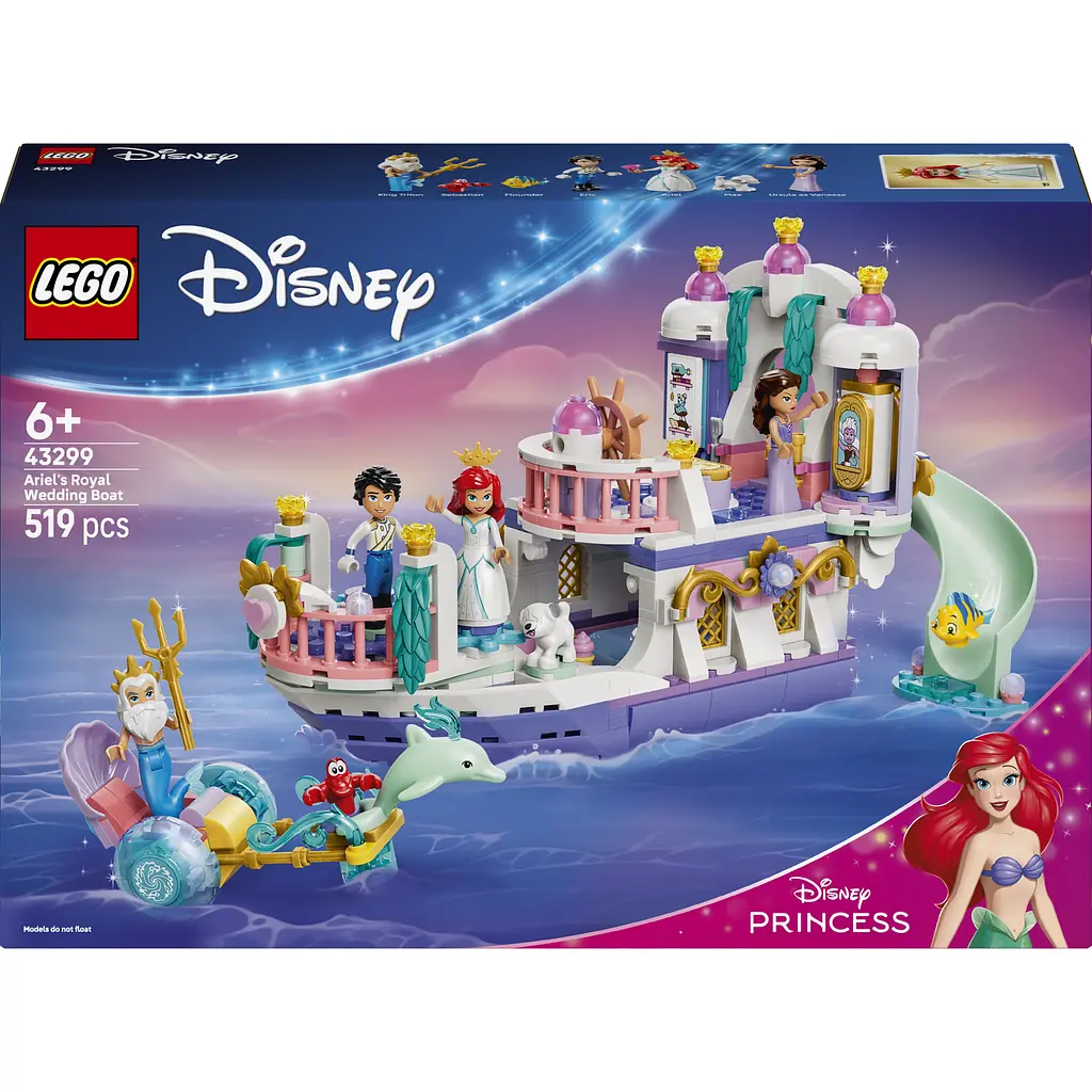 Конструктор LEGO Disney Princess Королівський весільний човен Аріель (43299) - фото 2