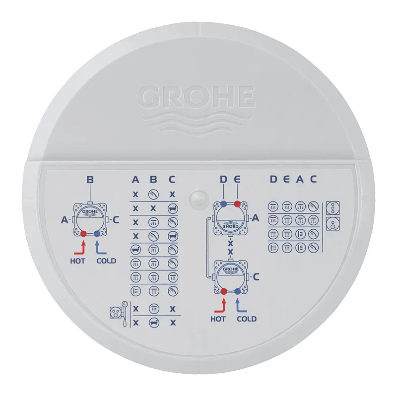 Душова система прихованого монтажу з термостатом Grohe Grohtherm Smartcontrol New Tempesta 250 UA26415SC10, Чорний матовий - фото 9